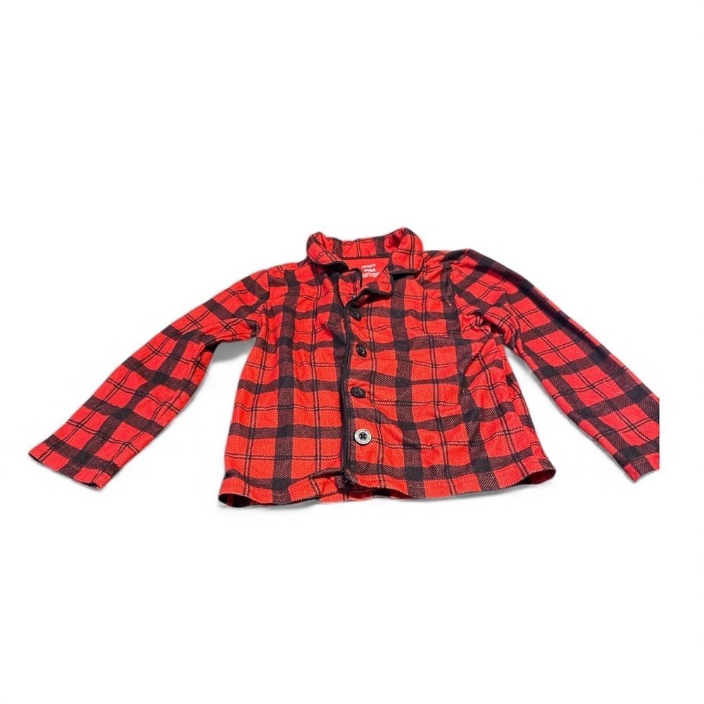 Carter's Red and Black Plaid Shirt